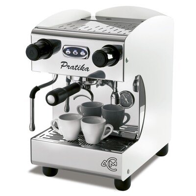 Maschine günstig Kaufen-ACM Pratika Automatic Weiss. ACM Pratika Automatic Weiss <![CDATA[• Ring, Zweikreiser, Vibrationspumpe • Espresso-Maschine]]>. 