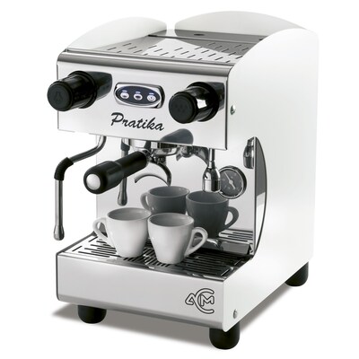 in WEISS  günstig Kaufen-ACM Pratika Automatic Weiss. ACM Pratika Automatic Weiss <![CDATA[• Ring, Zweikreiser, Vibrationspumpe • Espresso-Maschine]]>. 