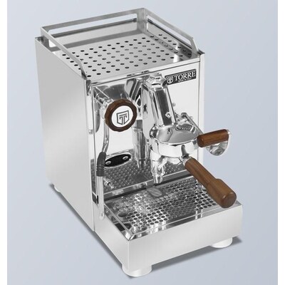 Espresso Maschine günstig Kaufen-Torre Pierino Inox Lucido Holz Nussbaum. Torre Pierino Inox Lucido Holz Nussbaum <![CDATA[• E61, Einkreiser, Vibrationspumpe • Espresso-Maschine]]>. 