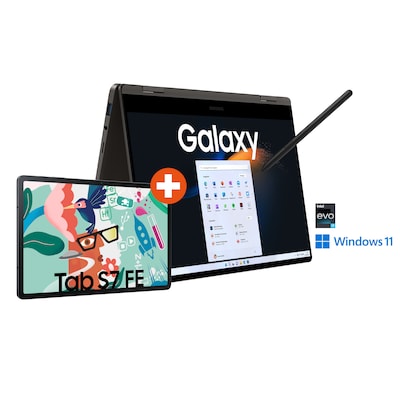 Galaxy S7 günstig Kaufen-SAMSUNG Galaxy Book3 360 13,3" FHD i7-1360P 16GB/1TB SSD Win11 +Tab S7 FE. SAMSUNG Galaxy Book3 360 13,3" FHD i7-1360P 16GB/1TB SSD Win11 +Tab S7 FE <![CDATA[• Intel Core i7-1360P Prozessor (bis zu 5,0 GHz), Dodeca-Core • 33,8 cm (13,3