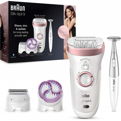 Braun  Silk-epil 9-980 SensoSmart Wet and Dry – Epilierer – weiß/roségold | 04210201190189