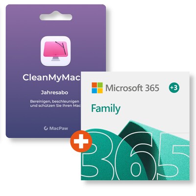 mA 5 günstig Kaufen-Microsoft 365 Family + MacPaw CleanMyMax X | Download & Produktschlüssel. Microsoft 365 Family + MacPaw CleanMyMax X | Download & Produktschlüssel <![CDATA[• Premium-Office-Apps und Optimierung für ihren MAC • 365 Familiy für bis z