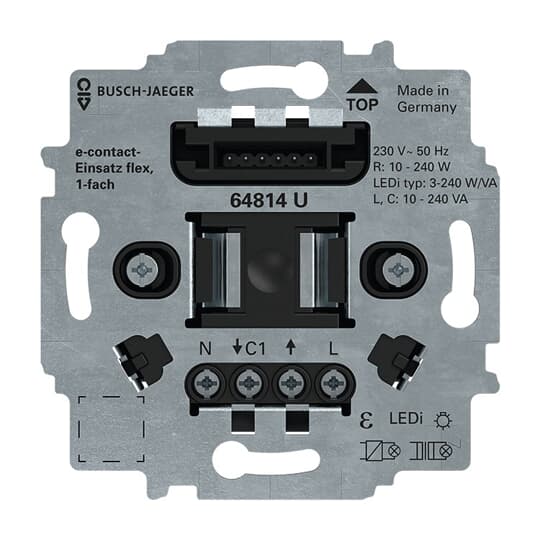 e-contact-Einsatz flex 1-fach 230 V