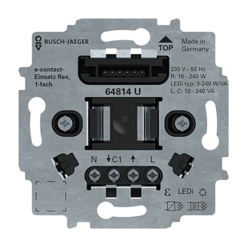 BUSCH JAEGER e-contact-Einsatz flex 1-fach 230 V