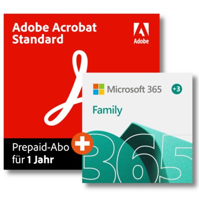 Microsoft 365 Family + Adobe Acrobat Standard | 20 GB | Download & Key