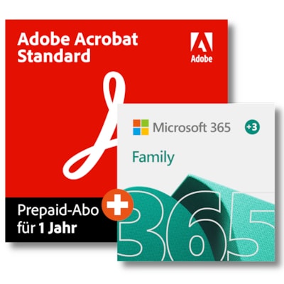 Adobe Acrobat günstig Kaufen-Microsoft 365 Family + Adobe Acrobat Standard | 20 GB | Download & Key. Microsoft 365 Family + Adobe Acrobat Standard | 20 GB | Download & Key <![CDATA[• Premium-Office-Apps und Dokumentenverwaltung • 365 Familiy für bis zu 6 Geräte & Acroba