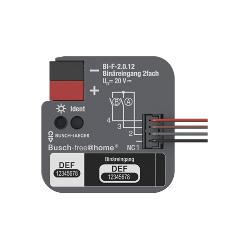 BUSCH JAEGER Binäreingang, 2fach, UP mit Kontaktabfragespannung