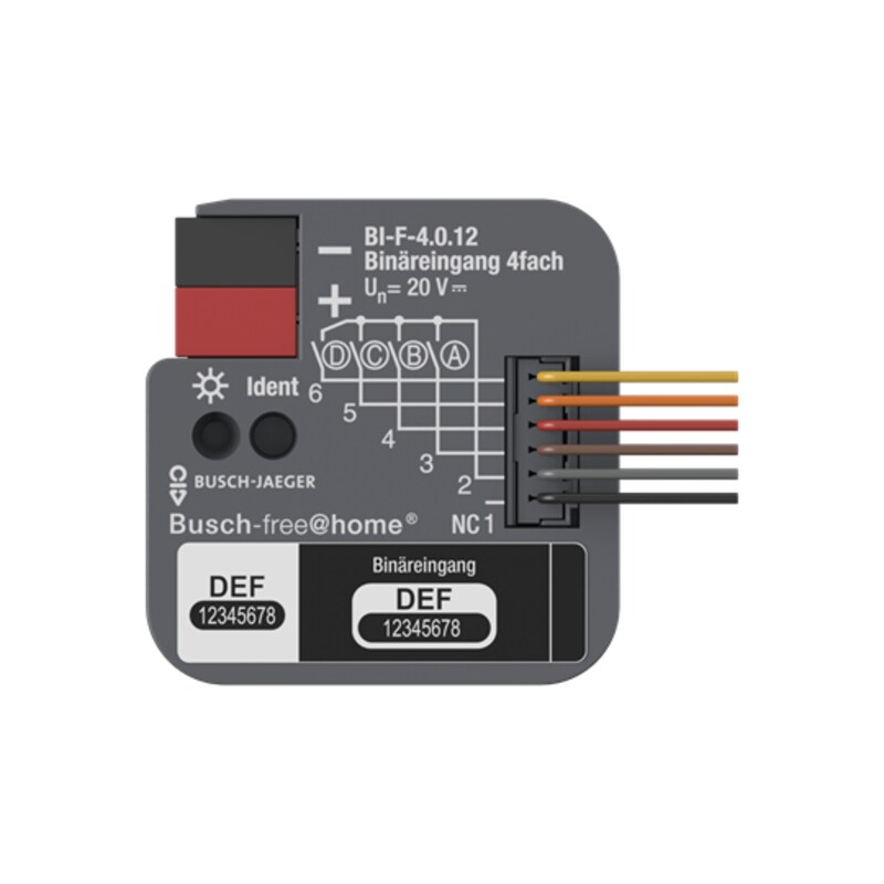 BUSCH JAEGER Binäreingang, 4fach, UP mit Kontaktabfragespannung