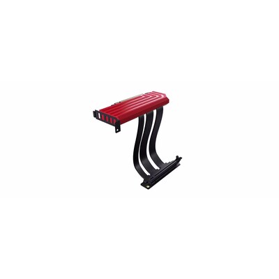 HYTE Luxury PCI-E Riser Kabel, 20cm, PCI-E 4.0, geschirmt, rot