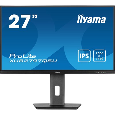 iiyama ProLite XUB2797QSU-B1 68.5cm (27") WQHD IPS Monitor HDMI/DP/USB 1ms