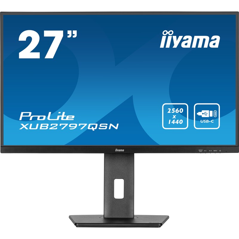 iiyama ProLite XUB2797QSN-B1 68.5cm (27") WQHD IPS Monitor HDMI/DP/USB/USB-C