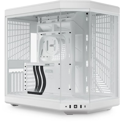 mit 4 günstig Kaufen-HYTE Y70 Zweikammer ATX Midi Tower Gaming Gehäuse Schneeweiß mit Glasfenster. HYTE Y70 Zweikammer ATX Midi Tower Gaming Gehäuse Schneeweiß mit Glasfenster <![CDATA[• ATX Gaming Gehäuse, Midi Tower mit Seitenfenster, Schneeweiß • 