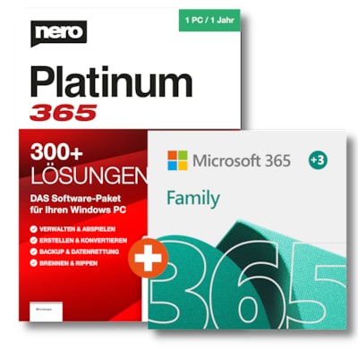 office premium günstig Kaufen-Microsoft 365 Family + NERO Platinum 365 | Download & Produktschlüssel. Microsoft 365 Family + NERO Platinum 365 | Download & Produktschlüssel <![CDATA[• Premium-Office-Apps und maximale Sicherheit für Ihre ganze Familie • 365 Famil