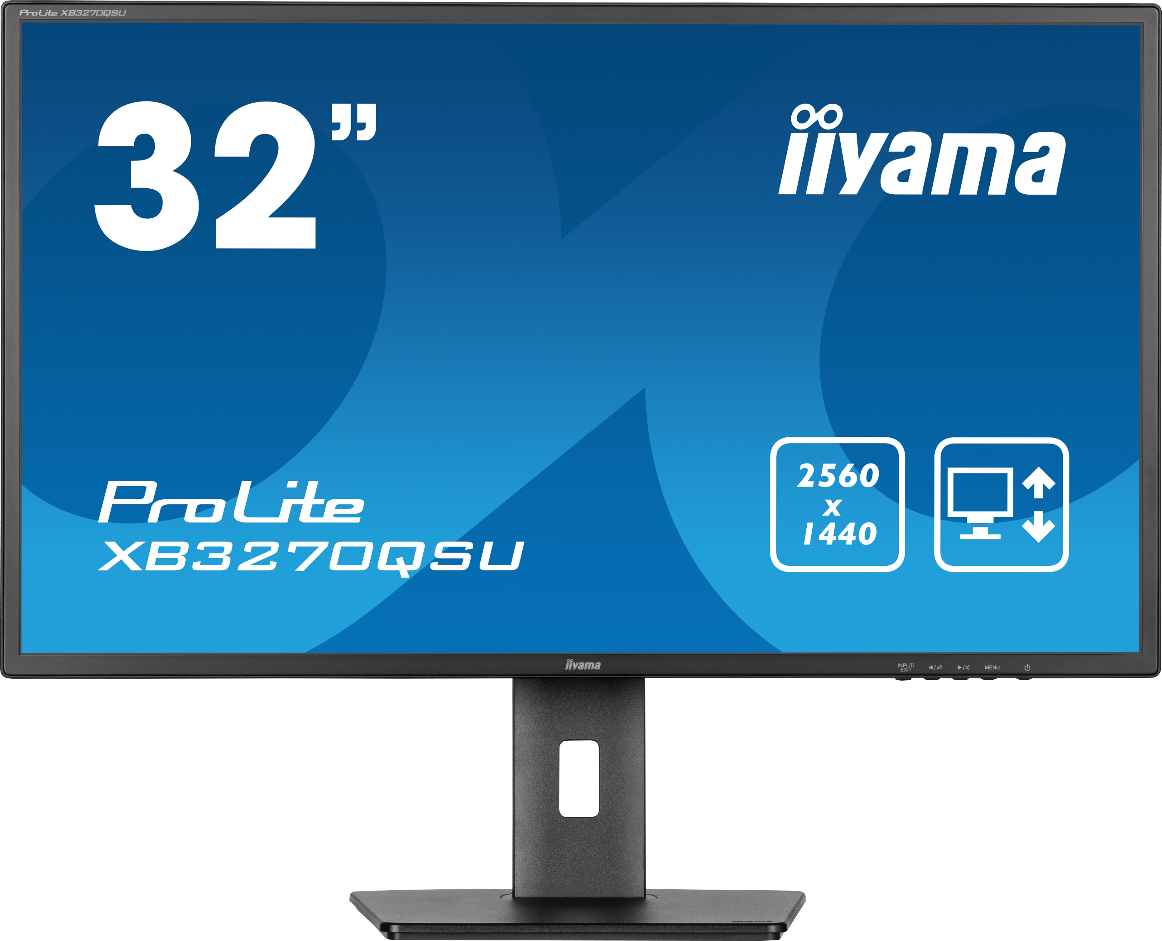 iiyama ProLite XB3270QSU-B1 80cm (31.5&quot;) WQHD IPS Monitor HDMI/DP/USB 3ms