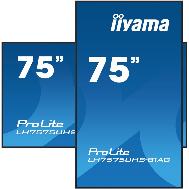 MiniDP/HDMI günstig Kaufen-iiyama ProLite LH7575UHS-B1AG 189,3cm (75") 4K UHD Signage Monitor HDMI/DP. iiyama ProLite LH7575UHS-B1AG 189,3cm (75") 4K UHD Signage Monitor HDMI/DP <![CDATA[• Energieeffizienzklasse: G • 189 cm (75 Zoll), N/A 16:9 • IPS-Panel, 60 Hz, 8 ms, 500 