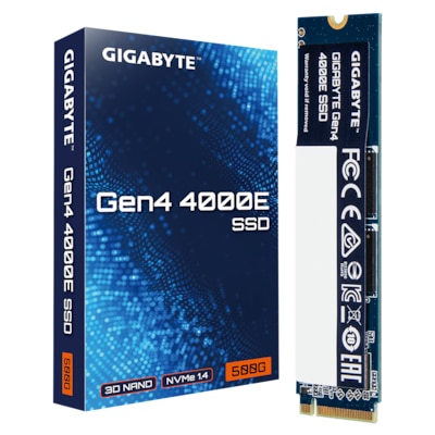 34;Gutes günstig Kaufen-GIGABYTE Gen4 4000E SSD M.2 2280 NVMe 500GB. GIGABYTE Gen4 4000E SSD M.2 2280 NVMe 500GB <![CDATA[• 500 GB - 2,3 mm Bauhöhe • M.2 2280 Card, PCIe 4.0 • Maximale Lese-/Schreibgeschwindigkeit: 3600 MB/s / 3000 MB/s • Mainstream: Sehr gutes Preislei