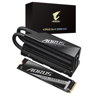 im 1 günstig Kaufen-GIGABYTE AORUS Gen5 12000 SSD PCIe 5.0 x4, NVMe 2.0 2TB. GIGABYTE AORUS Gen5 12000 SSD PCIe 5.0 x4, NVMe 2.0 2TB <![CDATA[• 2 TB - 3,5 mm Bauhöhe • M.2 2280 Card, PCIe 5.0 • Maximale Lese-/Schreibgeschwindigkeit: 12400 MB/s / 11.800 MB/s • Perfor