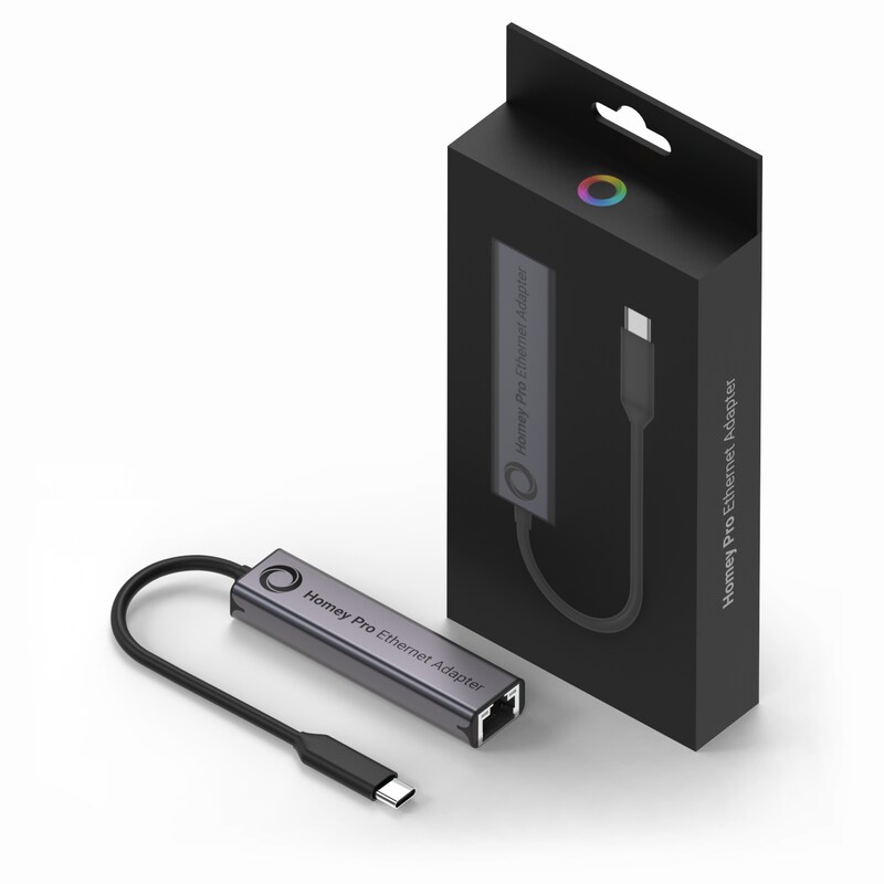 54/2023 günstig Kaufen-Homey Pro Ethernet Adapter. Homey Pro Ethernet Adapter <![CDATA[• Kommunikation Technologie: Ethernet • Ethernet-Geschwindigkeit: 480 Mbit/s • Kompatibilität: Homey Pro (Anfang 2023) • Maße: 15,5 x 8,2 x 2,5cm, Gewicht: 54g]]>. 
