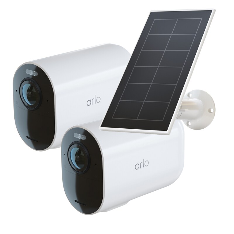 Arlo Ultra 2 XL Überwachungskamera außen - 2er Set weiß + Solarpanel