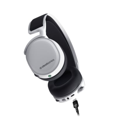 Series USB günstig Kaufen-SteelSeries Arctis 7+ Wireless Gaming Headset weiß. SteelSeries Arctis 7+ Wireless Gaming Headset weiß <![CDATA[• Kabelloses Over-Ear Gaming-Headset • Anschluss per Funk (USB-C Dongle) oder Klinke • Hochwertige Lautsprechertreibern • Zwe