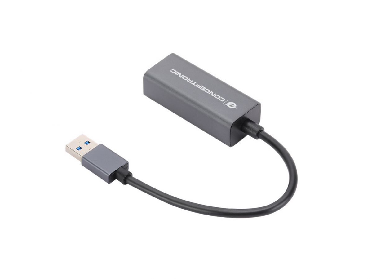 Conceptronic ABBY08G Gigabit USB 3.0 Netzwerkadapter, Wake-on-LAN