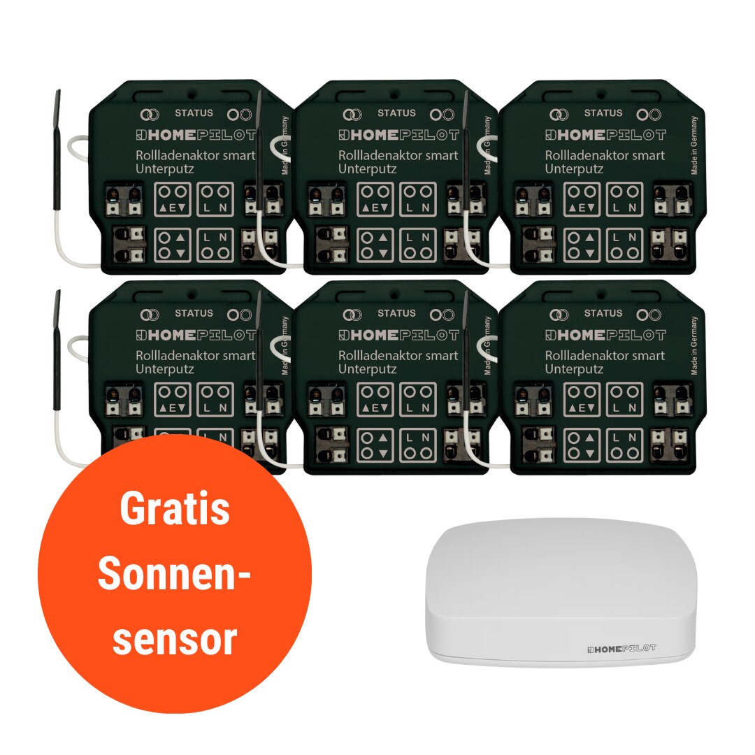 Homepilot Starter Set Smarte Beschattung &bull; 6 Aktoren smart