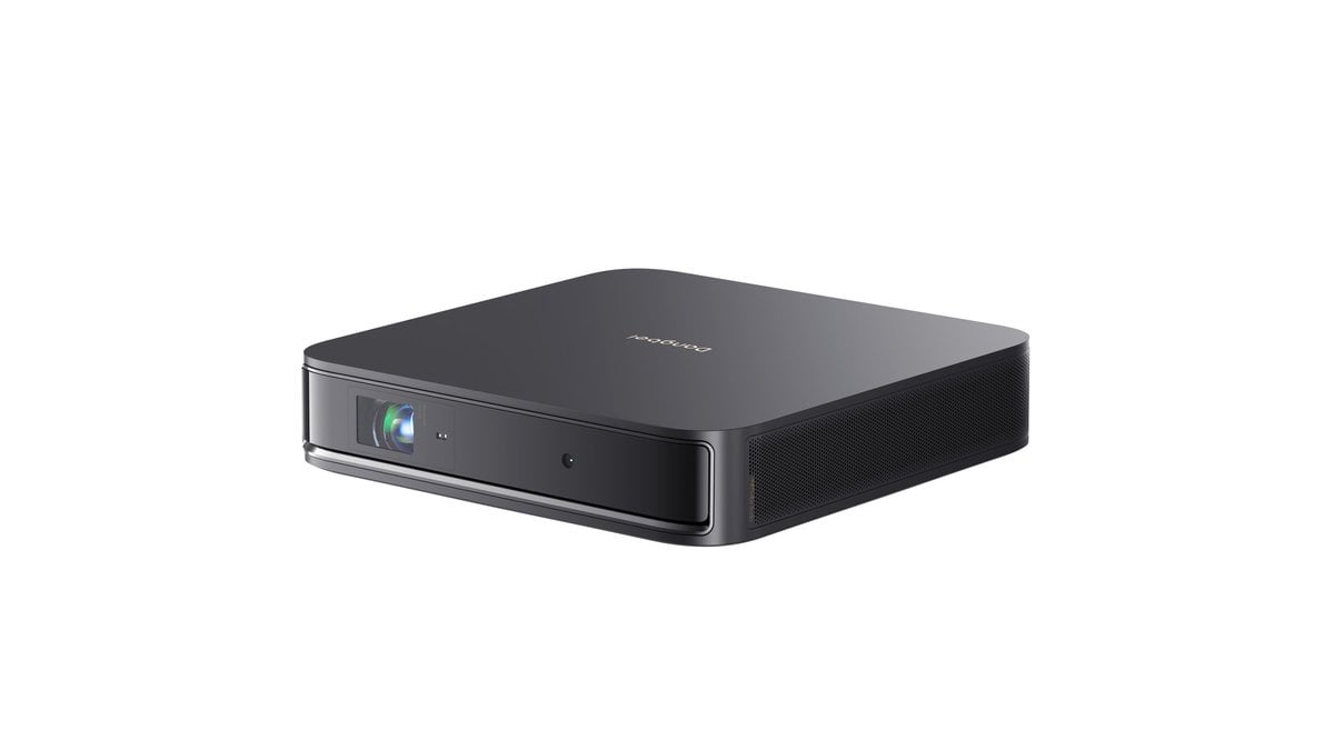 Dangbei Atom Compact Smart Laser Beamers mit Google TV&trade;, Schwarz