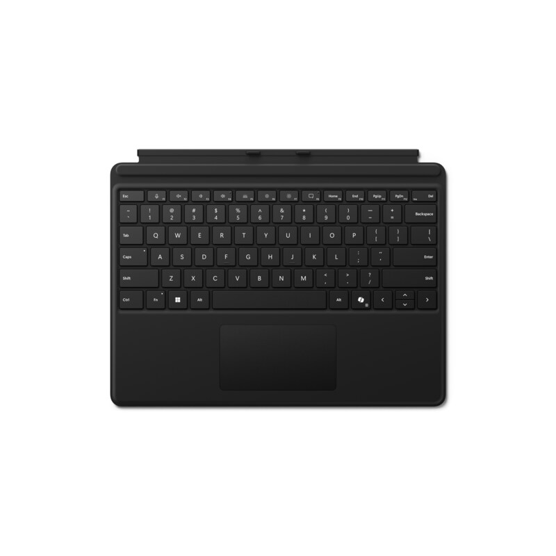 Microsoft Surface Pro Signature Keyboard Schwarz ohne Stiftslot