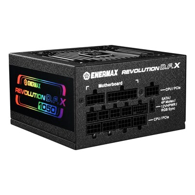 Netzteil/Steckernetzteil günstig Kaufen-ENERMAX REVOLUTION D.F. X Netzteil 1050 Watt 80 PLUS Gold Fully Modular ATX 3.0. ENERMAX REVOLUTION D.F. X Netzteil 1050 Watt 80 PLUS Gold Fully Modular ATX 3.0 <![CDATA[• 1050 Watt • Voll-modulare Kabelmanagement • 80 PLUS Gold zertifiziert • Int