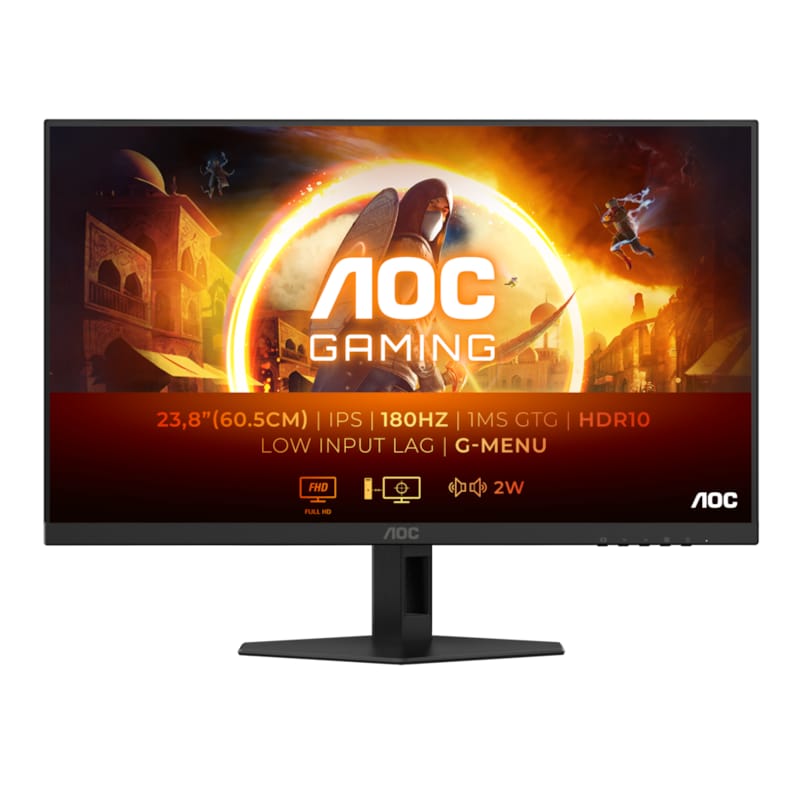 MiniDP/HDMI günstig Kaufen-AOC 24G4XE 60,5cm (23,8“) FHD IPS Gaming Monitor 16:9 HDMI/DP 180Hz 1ms G-Sync. AOC 24G4XE 60,5cm (23,8“) FHD IPS Gaming Monitor 16:9 HDMI/DP 180Hz 1ms G-Sync <![CDATA[• Energieeffizienzklasse: E • Größe: 60,5 cm (23,8 Zoll) 16:9, Auflösung: