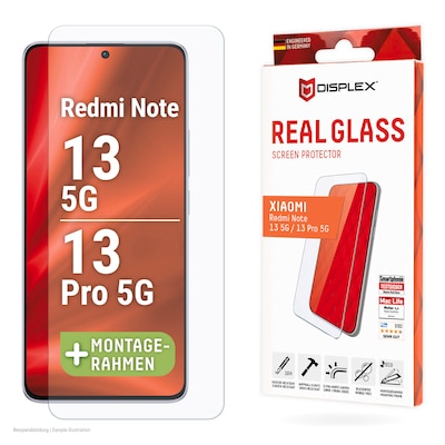 Xiaomi  günstig Kaufen-DISPLEX Real Glass Xiaomi Redmi N. 13 5G/13 Pro 5G. DISPLEX Real Glass Xiaomi Redmi N. 13 5G/13 Pro 5G <![CDATA[• DISPLEX Real Glass Xiaomi Redmi N. 13 5G/13 Pro 5G • Kratzer-resistent dank extrem hartem „tempered Glass“ (10H) • Effektiver Schut