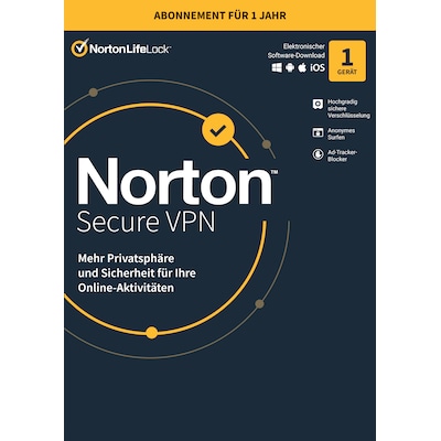 Vollversion günstig Kaufen-Norton LifeLock Secure VPN 1 Device 1 Year ESD Generic DE. Norton LifeLock Secure VPN 1 Device 1 Year ESD Generic DE <![CDATA[• Basislizenz als Vollversion, Laufzeit: 1 Jahr • Bezugsberechtigung: Keine Einschränkung, Medium: Sofort Download • max. 