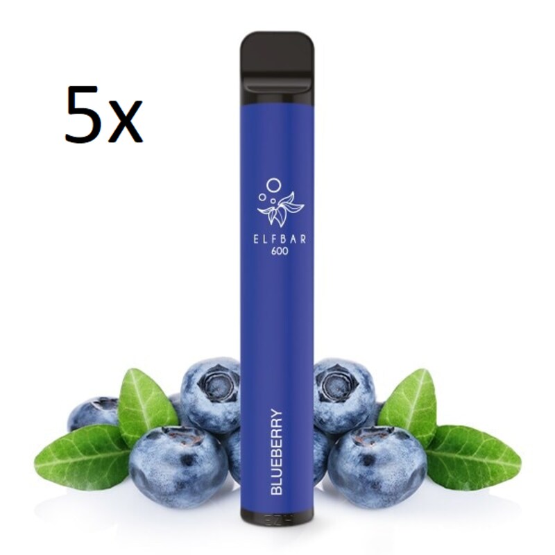 Elfbar 600 Einweg E-Zigarette Blueberry 5 Stück