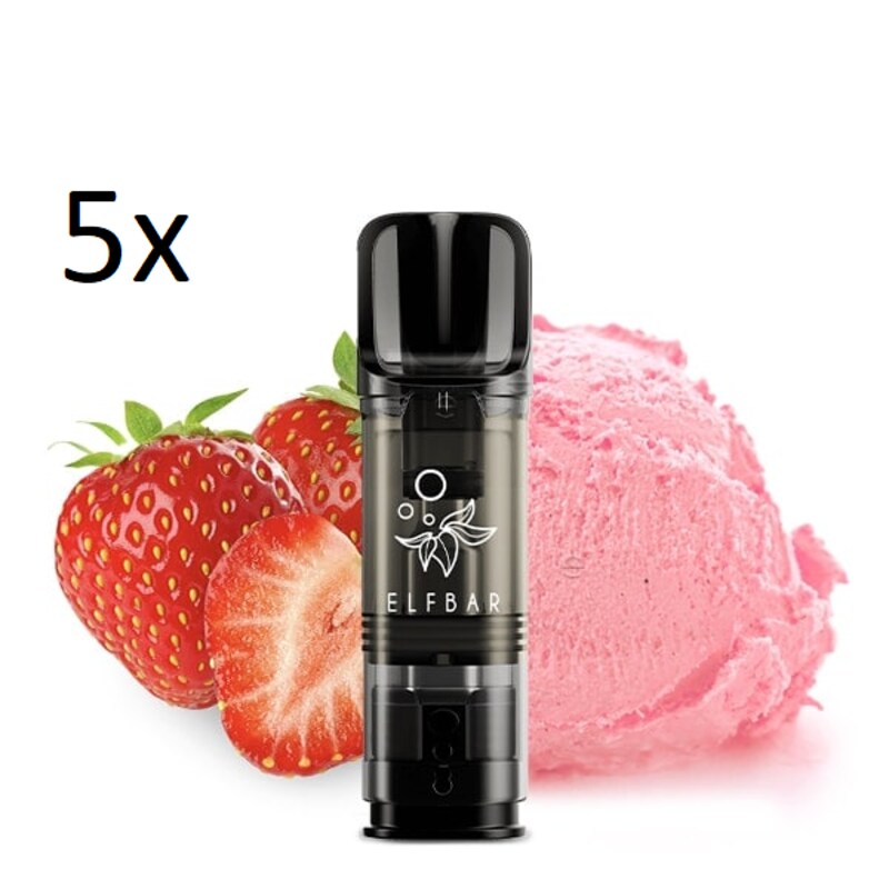 Elfbar ELFA Prefilled Pod Strawberry Ice Cream 20 mg/ml (2 Pods) 5 Stück