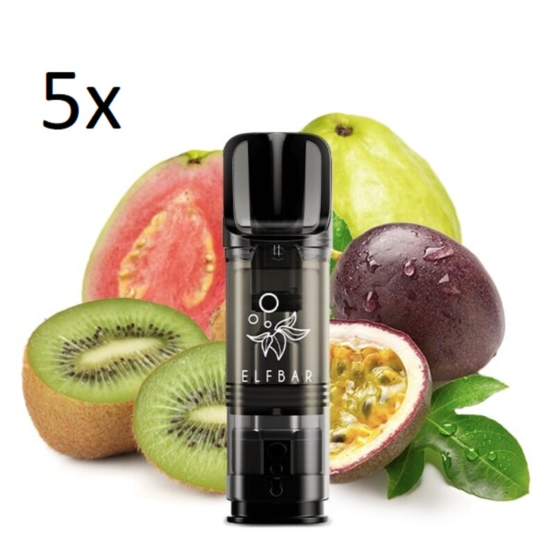 Elfbar ELFA Prefilled Pod Kiwi Passion Fruit Guava 20 mg/ml (2 Pods) 5 Stück
