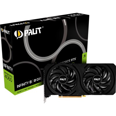 12 bit günstig Kaufen-PALIT GeForce RTX 4060Ti Infinity 2 8GB GDDR6 Grafikkarte 3x DP 1x HDMI. PALIT GeForce RTX 4060Ti Infinity 2 8GB GDDR6 Grafikkarte 3x DP 1x HDMI <![CDATA[• GeForce RTX 4060Ti , Ada Lovelace mit DLSS 3. Werksseitig übertaktet • 8GB GDDR6-RAM (128bit-S