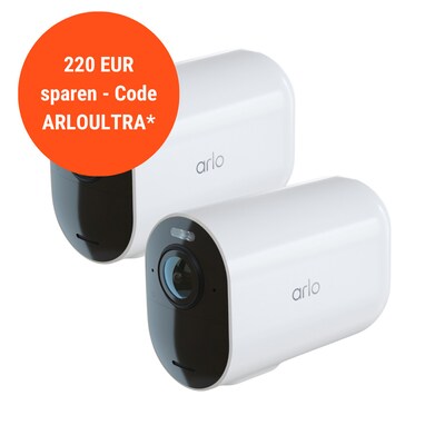 Satz 3 günstig Kaufen-Arlo Ultra 2 XL Überwachungskamera außen - 2er Set weiß. Arlo Ultra 2 XL Überwachungskamera außen - 2er Set weiß <![CDATA[• Einsatzzweck: außen & innen • Auflösung: 3840 x 2160 Pixel • Bewegungserkennung, Batteriebetr