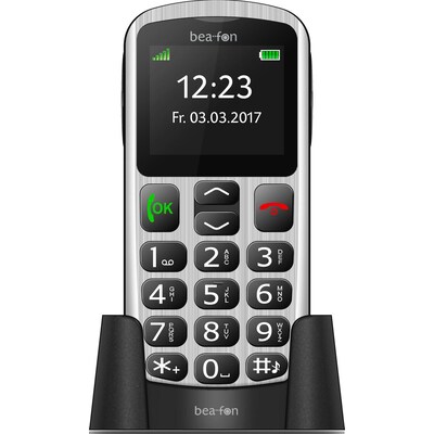Bea-fon SL250 Mobiltelefon silber-schwarz
