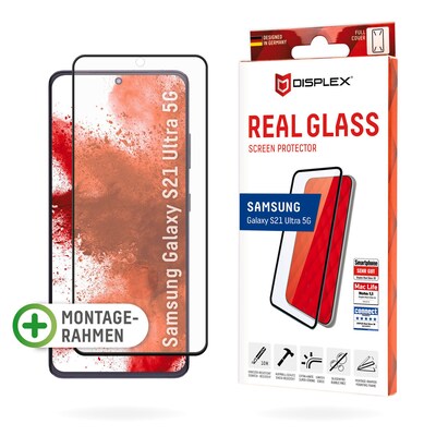 Samsung günstig Kaufen-DISPLEX Real Glass 3D Samsung S21 Ultra. DISPLEX Real Glass 3D Samsung S21 Ultra <![CDATA[• Displayschutzglas für Samsung S21 Ultra • Aus ultradünnem, gehärteten Glas mit Oberflächenhärte H10 • High-Tech Anti-Fingerprint Beschichtung für wenig