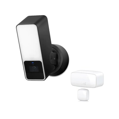 Eve Outdoor Cam Smarte Flutlichtkamera + Eve Door & Window HomeKit Thread