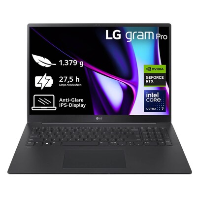 LG gram 16" WQHD+ Core Ultra7 155H RTX3050 32GB/2TB W11P 16Z90SP-A.AP7BG