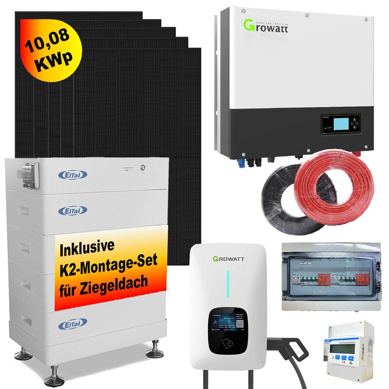 Hyrican Solaranlage+K2 Montageset Komplettset ENR00138