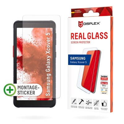 Cover Samsung günstig Kaufen-DISPLEX Real Glass 2D Samsung Xcover 5. DISPLEX Real Glass 2D Samsung Xcover 5 <![CDATA[• Displayschutzglas für Samsung Xcover 5 • Aus ultradünnem, gehärteten Glas mit Oberflächenhärte H10 • High-Tech Anti-Fingerprint Beschichtung für weniger 