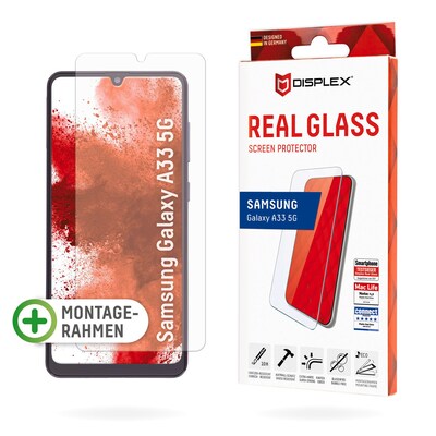 High günstig Kaufen-DISPLEX Real Glass Samsung Galaxy A33 5G. DISPLEX Real Glass Samsung Galaxy A33 5G <![CDATA[• Displayschutzglas für Samsung Galaxy A33 5G • Aus ultradünnem, gehärteten Glas mit Oberflächenhärte H10 • High-Tech Anti-Fingerprint Beschichtung für