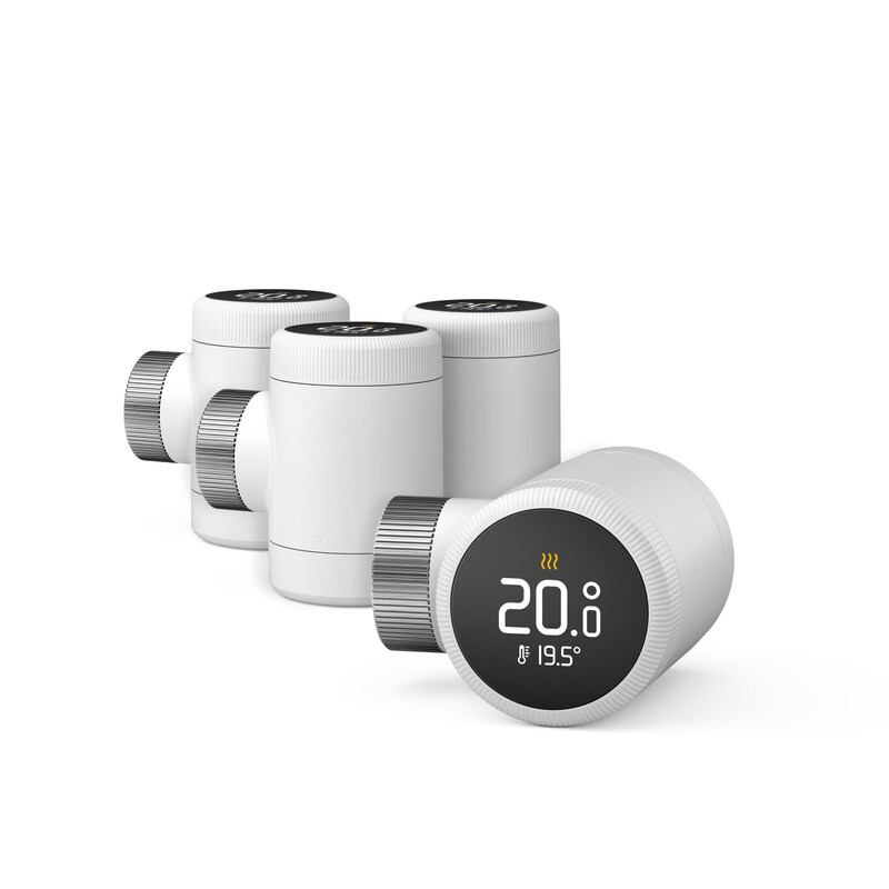 Geld sparen günstig Kaufen-tado° X Smartes Heizkörper-Thermostat • Thermostat • Quattro Pack. tado° X Smartes Heizkörper-Thermostat • Thermostat • Quattro Pack <![CDATA[• durch effizientes Heizen jeden Tag Energie und Geld sparen • Te