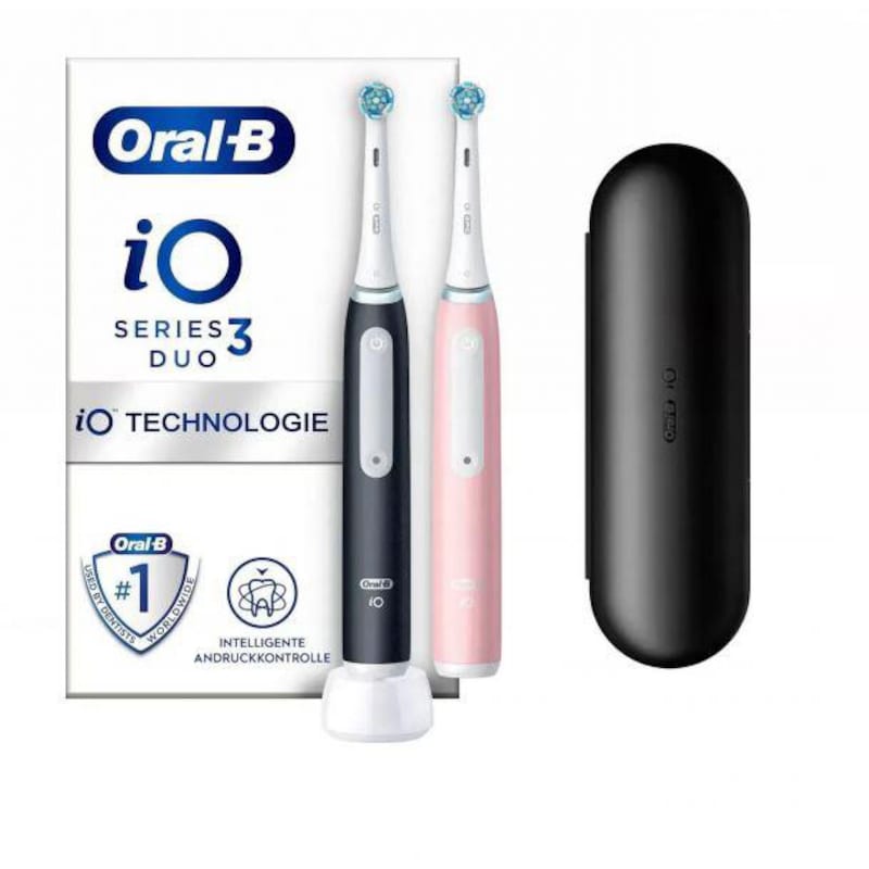 Oral-B iO Series 3n Matt Black/Blush Pink mit 2. Handstück