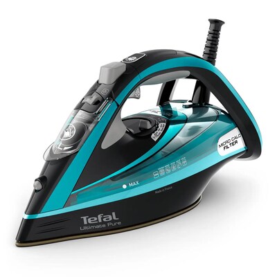 TEFAL günstig Kaufen-Tefal FV9844E0 Ultimate Pure. Tefal FV9844E0 Ultimate Pure <![CDATA[• Leistung: 3.000 W - Dampfstoß: 230 g/min - konst. Dampfleistung:55 g/min • Wassertankvolumen: 350 ml - Durilium Bügelsohle • Antitropf-Funktion für fleckenfreie Wäsche • Gro