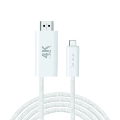 Spiele günstig Kaufen-4smarts USB-C auf HDMI Kabel PD 2m, weiß. 4smarts USB-C auf HDMI Kabel PD 2m, weiß <![CDATA[• USB-C auf HDMI • Länge: 2m • Farbe: weiß • Übertragung Spiele, Filme und Präsentationen auf einen großen Bildschirm • Schutzhüllenfreun