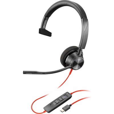 Poly Blackwire 3310-M Headset for Business - USB-C/A-Adapter - MS Teams