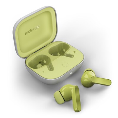 IR Wireless günstig Kaufen-Motorola Moto Buds Kiwi Green. Motorola Moto Buds Kiwi Green <![CDATA[• True Wireless In-Ear Kopfhörer mit Active Noise Cancelling • Dual-Dynamic-Treiber • Wasserabweisendes Design (IPX4) • Dreifach-Mikrofonsystem für klare Gespräche • Inkl. 